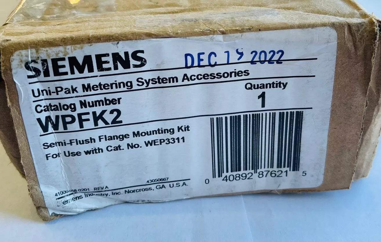 Siemens WPFK2 Insulated Semi-Flush Kit, For Use With UNI-PAK WEP3311