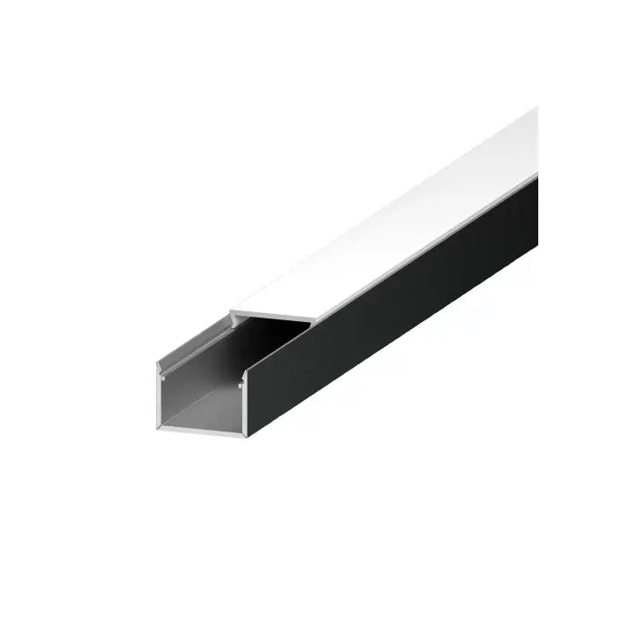 Diode LED DI-CHB-S2-48B S2 48" Surface Mount Channel Bundle with Classic Frosted Lens - Finish: Black