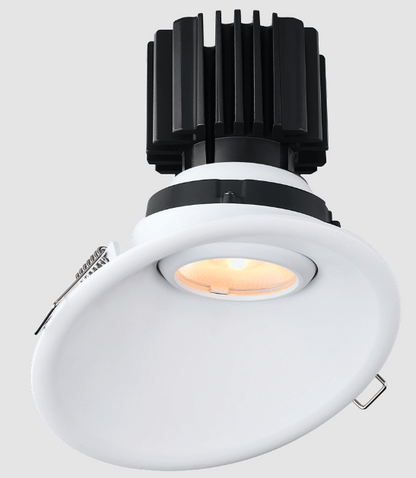Lotus LED Lights L3G-RST-WH-LW50-5C95 Tangra 3″ Gimbal Round Sloped Thin White Trim, Lens White, Beam Angle 50°, Multi-Color Temperature, CRI95