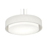 AFX Lighting SAP2332MBBK-LW 23-in 25W Sanibel Pendant Light, 3-Light, E26, 120V, Black/Linen White