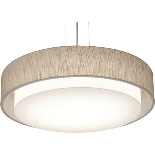 AFX Lighting SAP2332MBSN-JT 23-in 25W Sanibel Pendant Light, 3-Light, E26, 120V, Nickel/Jute