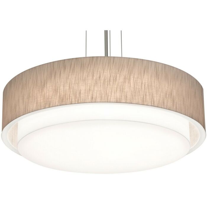 AFX Lighting SAP3244L5AJUDBK-JT 32-in 60W Sanibel Pendant Light, 120V-277V, CCT Select, Black/Jute