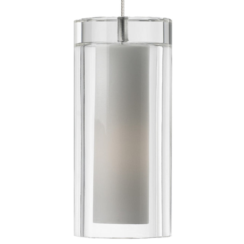 Visual Comfort Architectural 700MOSARCS Sara 3" Monorail Pendant - Satin Nickel - Clear - 35W Halogen