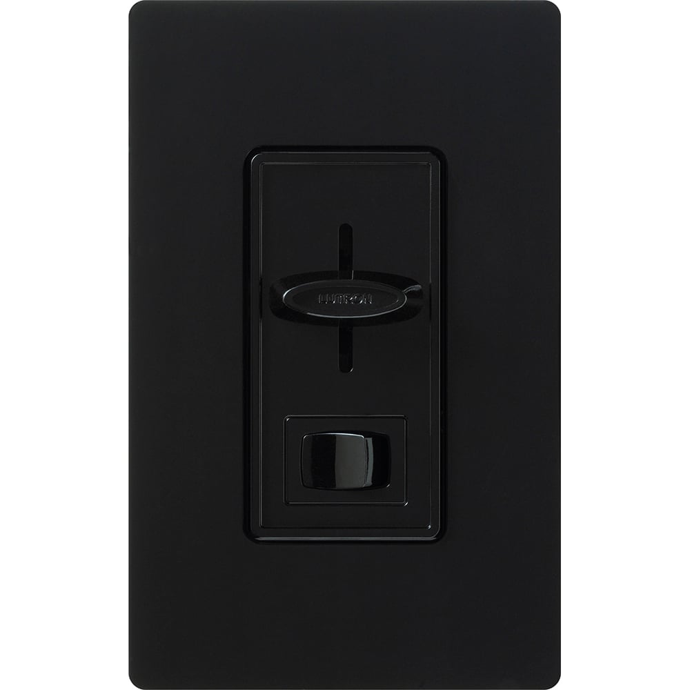 Lutron SF-10P-BL Skylark 3-Wire Dimmer Switch for Ballasts/LED Drivers - 1000W/8A - Single Pole - Finish: Matte Black