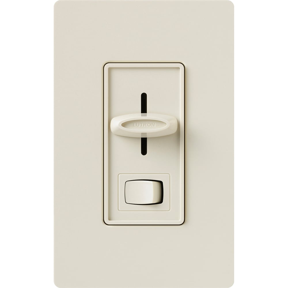 Lutron SF-10P-LA Skylark 3-Wire Dimmer Switch for Ballasts/LED Drivers - 1000W/8A - Single Pole - Finish: Matte Light Almond