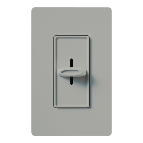 Lutron SFSQ-FH-GR Skylark Quiet 3-Speed Fan Control - 1.5A 3-Speed Ceiling Fan - 120V - Single Pole/3 Way- Finish: Matte Gray