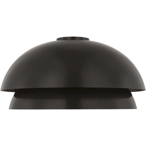 Visual Comfort Architectural SLFM13627BZ Modern Sean Lavin Shanti LED 20.5 inch Dark Bronze Flush Mount Ceiling Light - CCT: 2700K - Bronze Finish
