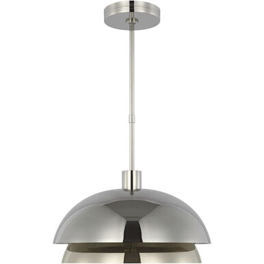 Visual Comfort Modern Collection SLPD13427N Sean Lavin Shanti LED Pendant 20.5" Polished Nickel 2700K