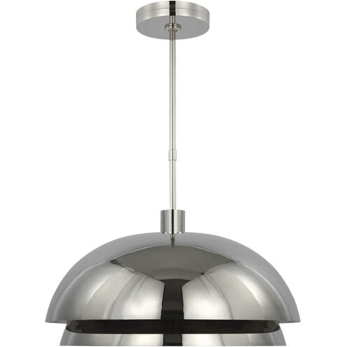 Visual Comfort Modern Collection SLPD13527N Sean Lavin Shanti LED 26" Pendant Polished Nickel 2700K