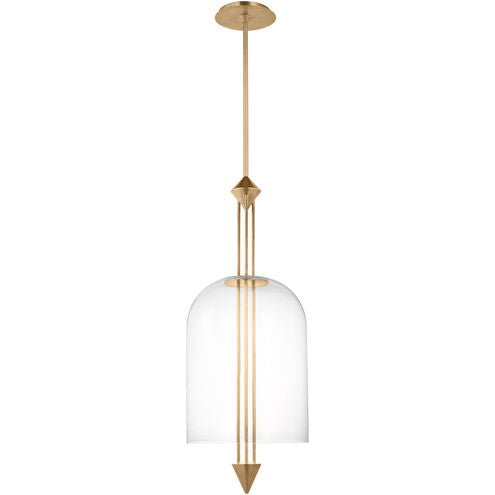 Visual Comfort Modern Collection SLPD31527CNB Sean Lavin Cathedral 10 Inch Natural Brass Pendant LED 10.7W 2700K
