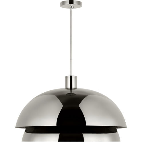 Visual Comfort Architectural SLPD32127N Modern Sean Lavin Shanti 2 Light 31.5 inch Pendant Ceiling Light - Voltage: 120-277V - CCT: 2700K - Finish: Polished Nickel