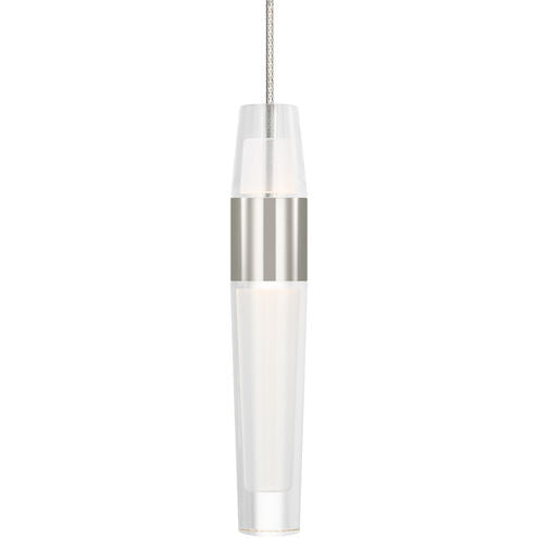 Visual Comfort Modern Collection SLPD396MP27N Sean Lavin Lassell 1 Light Polished Nickel 12V LED Pendant 2700K
