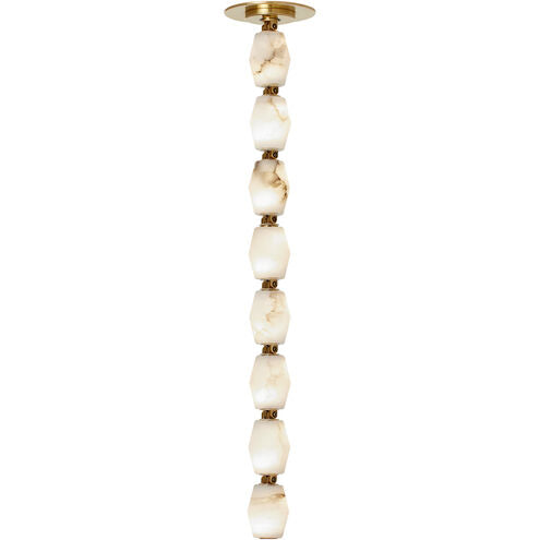 Visual Comfort Modern Collection SLPD55030ALBHABR Sean Lavin Collier 2 Inch Hand Rubbed Antique Brass Pendant Remote Lamping LED 10.1W 3000K