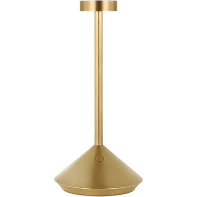 Visual Comfort Modern Collection SLTB53327HAB Sean Lavin Moneta 9 inch 2.40 watt Rechargeable Table Lamp Hand Rubbed Antique Brass