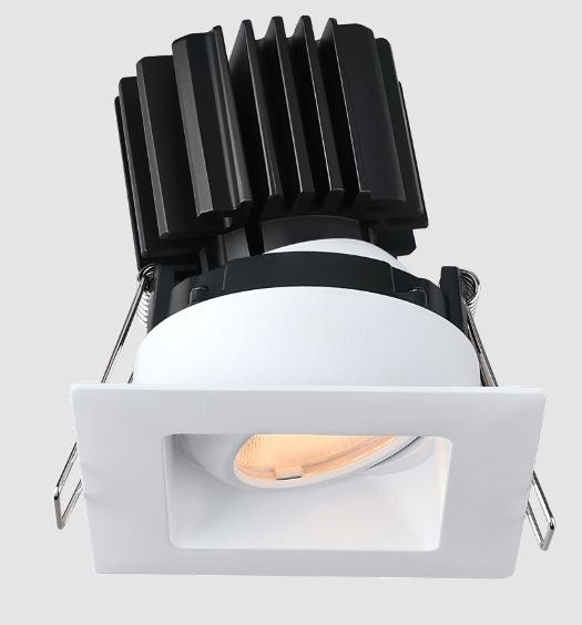 Lotus LED Lights L3G-SRW-WH-LW50-5C98 Tangra 3″ Gimbal Square Recessed Wide White Trim, Lens White, Beam Angle 50°, Multi-Color Temperature, CRI98