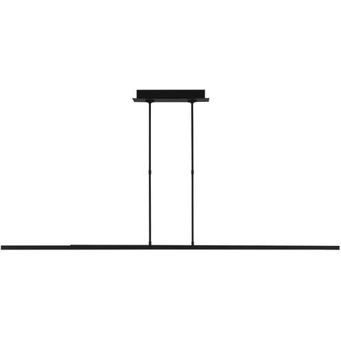 Visual Comfort Architectural 700LSSTG260B-LED927 Mick De Giulio Stagger 2 60" Black Linear LED Suspension Light 2700K