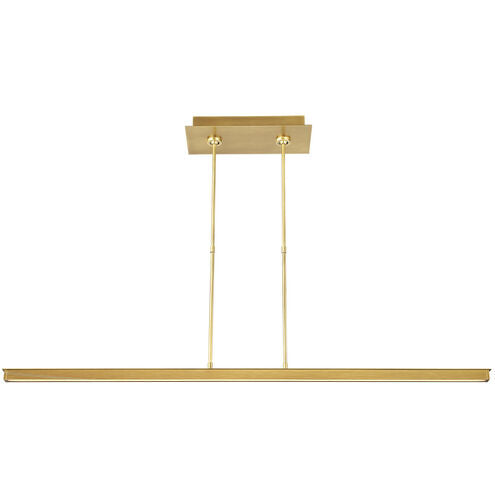 Visual Comfort Architectural 700LSSTG48NB-LED927 Mick De Giulio Stagger 48" Nightshade Black Linear LED Suspension Light 2700K