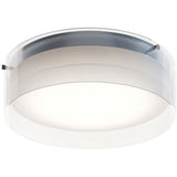 AFX Lighting STDF12LAJD1PC 12-in 20W Studio Flush Mount, 1200 lm, 120V, CCT Select, Chrome