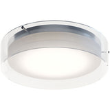 AFX Lighting STDF16LAJD1PC 16-in 25W Studio Flush Mount, 1500 lm, 120V, CCT Select, Chrome