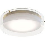 AFX Lighting STDF16LAJD1SB 16-in 25W Studio Flush Mount, 1500 lm, 120V, CCT Select, Brass