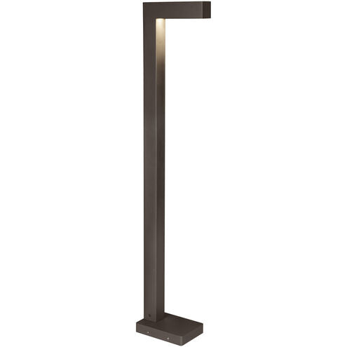 Visual Comfort Modern Collection 700OBSTR82742CZUNV2LF Strut 120 19.4W LED Outdoor Bollard 2700K In-Line Fuse Bronze