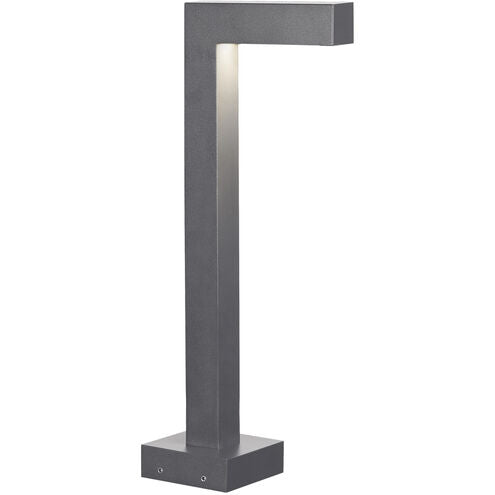 Visual Comfort Modern Collection 700OASTR92718DH12S Strut 12 14.6W LED 2700K Concrete Mount Outdoor Path Light Charcoal