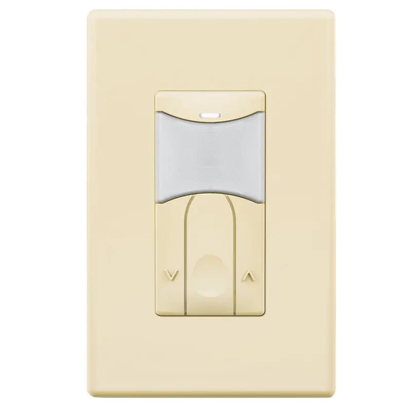 SensorWorx SWX-111-D-LA-HE Wall Switch Sensor With PIR & Daylight Detection - Humid Environment - Stand Alone - Auto On - 0-10V Dimming - 120-277V - Finish: Light Almond