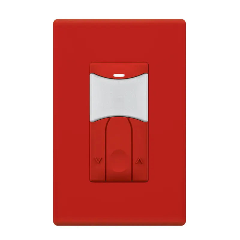 SensorWorx SWX-133-1-D-RD Dual Technology Wall Switch Occupancy Sensor With Daylight Detection - Finish: Red