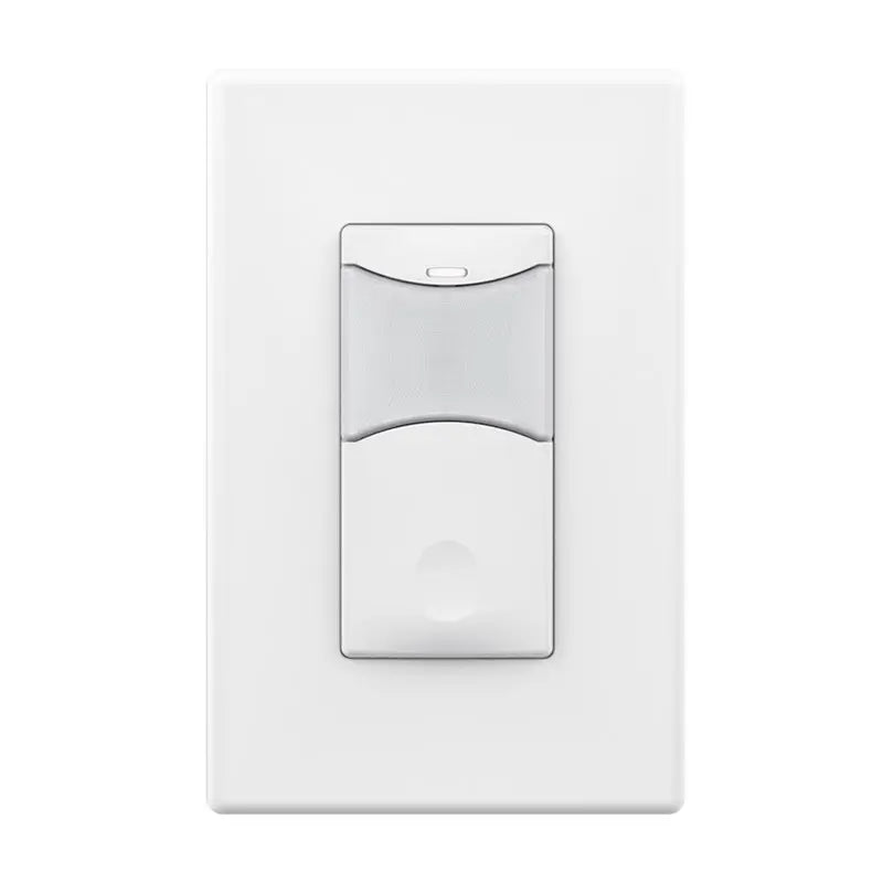 SensorWorx SWX-111-1-WH-HE Low Voltage Wall Switch Sensor With PIR & Daylight Detection - Humid Environment - Stand Alone - Auto On - 12-24V - Finish: White