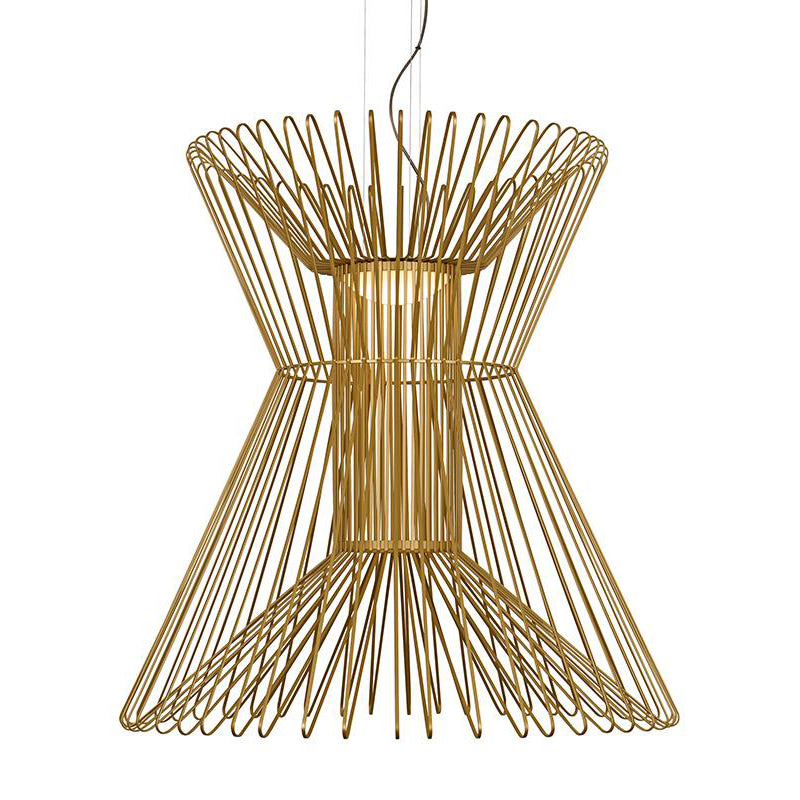 Visual Comfort Architectural 700TDSYRGPG-LED935 Modern Sean Lavin Syrma Grande 37" LED Line Voltage Pendant Ceiling Light - CCT: 3500K - Finish: Satin Gold