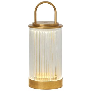 Visual Comfort Modern Collection SLTB27227NB Sean Lavin Tawa 11 inch 2.20 watt Outdoor Rechargeable Table Lamp Natural Brass 2700K