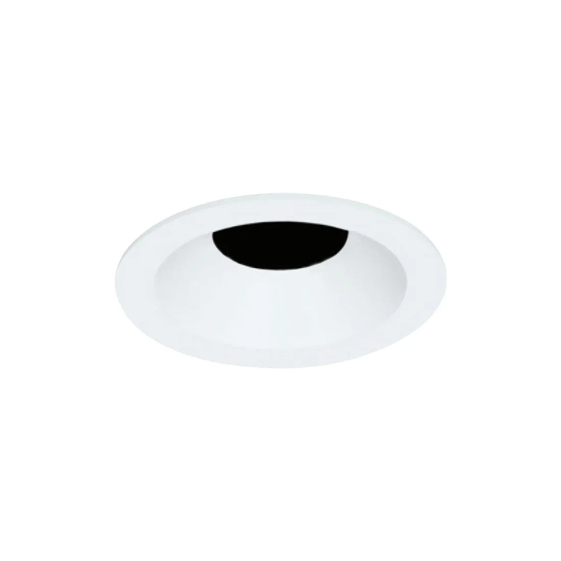 Visual Comfort Architectural E3RFB-OS Element 3" Round Flanged Bevel Trim – Nickel Finish, No Lens