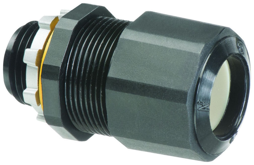 Arlington LPCG757BL 3/4" Non-Metallic Cord Grip .385 to .750, Black