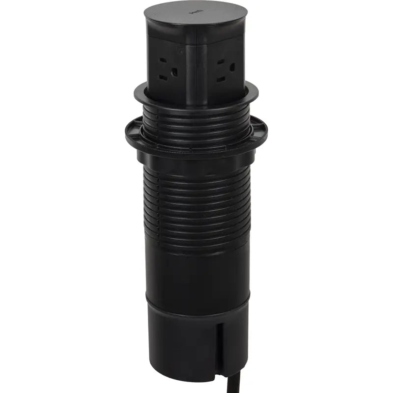 Task Lighting UPS15A4BK Pop Up Power Receptacle 4 Outlets 15A 120V Black