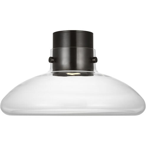 Visual Comfort Architectural AKFM592WDBBZCE AvroKO Morgan LED Flush Mount Light Burnished Bronze with Clear Glass 3000K–1800K