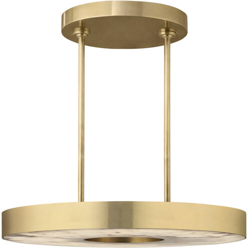 Visual Comfort Architectural KWCH70127HABALB Kelly Wearstler Wyllis 24", 100W Hand Rubbed Antique Brass LED Chandelier 2700K Integrated LED