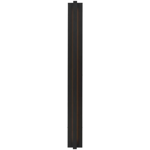 Visual Comfort Architectural MDOWS527B27OB Mick De Giulio Stagger Large 49" Black Outdoor LED Wall Sconce 2700K
