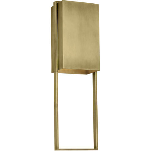 Visual Comfort Architectural MDOWS72427HAB Modern Mick De Giulio Alude LED 24 inch Hand-Rubbed Antique Brass Outoor Wall Light