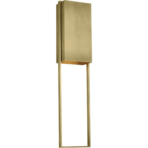Visual Comfort Architectural MDOWS73227HAB Modern Mick De Giulio Alude LED 36 inch Hand-Rubbed Antique Brass Outoor Wall Light