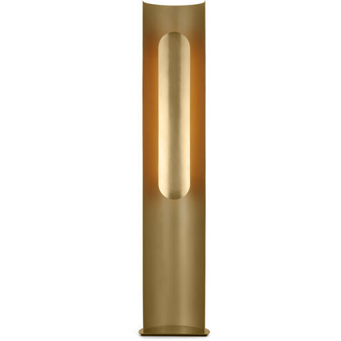 Visual Comfort Architectural PBFL50427HAB Peter Bristol Shielded 54" 21W LED Floor Lamp Hand Rubbed Antique Brass 2700K