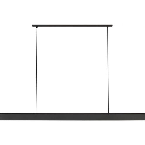 Visual Comfort Modern Collection PBLS79927B Cloak 60" Linear Chandelier 2700K Nightshade Black LED