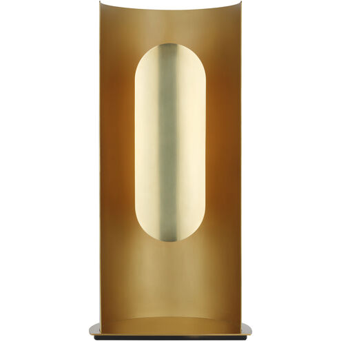 Visual Comfort Architectural PBTB50327HAB Peter Bristol Shielded 24" 13.4W LED Table Lamp Hand Rubbed Antique Brass 2700K
