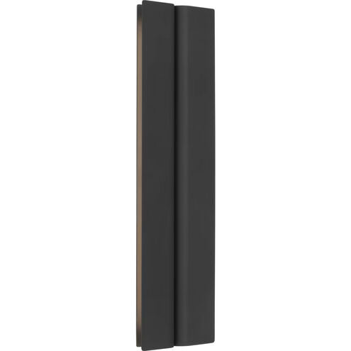 Visual Comfort Modern Collection PBV80027B Cloak 18 Vanity Wall Light, 2700K Nightshade Black LED