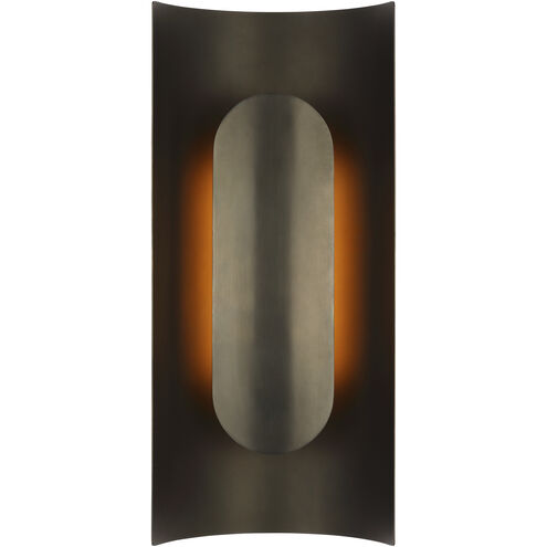 Visual Comfort Architectural PBWS50227BZ Peter Bristol Shielded 18" 11.2W LED ADA Wall Sconce Bronze 2700K