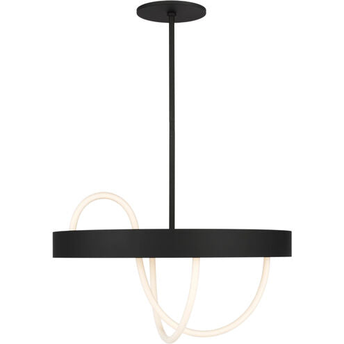 Visual Comfort Modern Collection SLCH86427B Sean Lavin Uneri 38" 43.6W, Black LED Chandelier 2700K