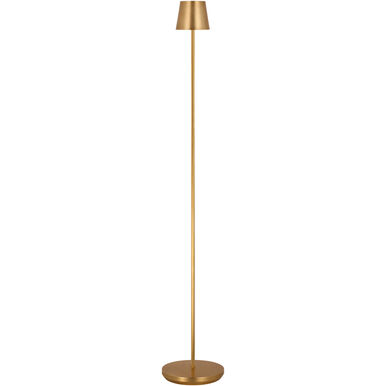 Visual Comfort Modern Collection SLFL53527HAB Sean Lavin Nevis 49 inch 2.20 watt Rechargeable LED Floor Lamp Hand Rubbed Antique Brass