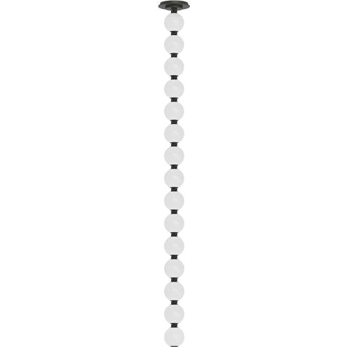 Visual Comfort Architectural SLPD23130BZS Modern 48" Perle Milk Glass LED Surface Mount Driver Chandelier Ceiling Light - 120V - CCT: 3000K - Finish: Dark Bronze