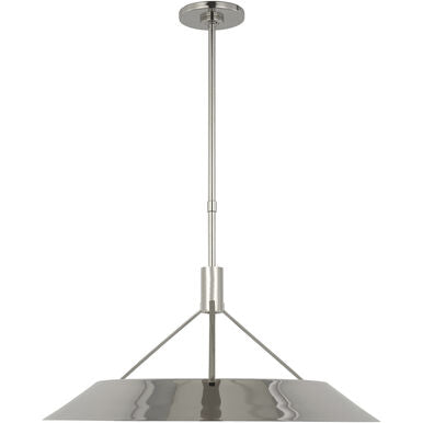 Visual Comfort Modern Collection SLPD26727N Sean Lavin Sospeso 1 Light 22" LED Pendant Polished Nickel 2700K