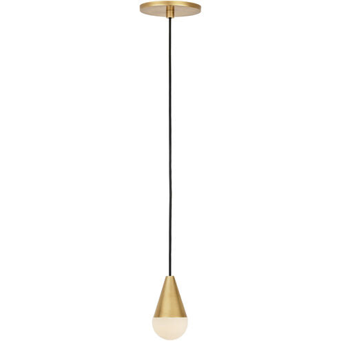 Visual Comfort Architectural SLPD51130HAB Modern Sean Lavin Cupola 1 Light 2.6 Line-Voltage Pendant Ceiling Light CCT 3000K - Voltage 120V - Finish Antique Brass