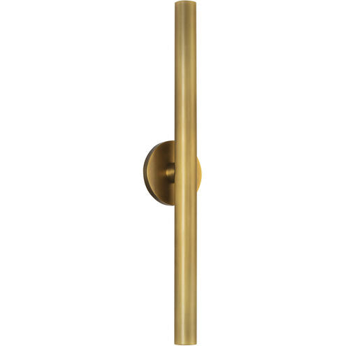Alora Mood WS90424-VB Mason LED 24 inch Vintage Brass ADA Wall Sconce Wall Light